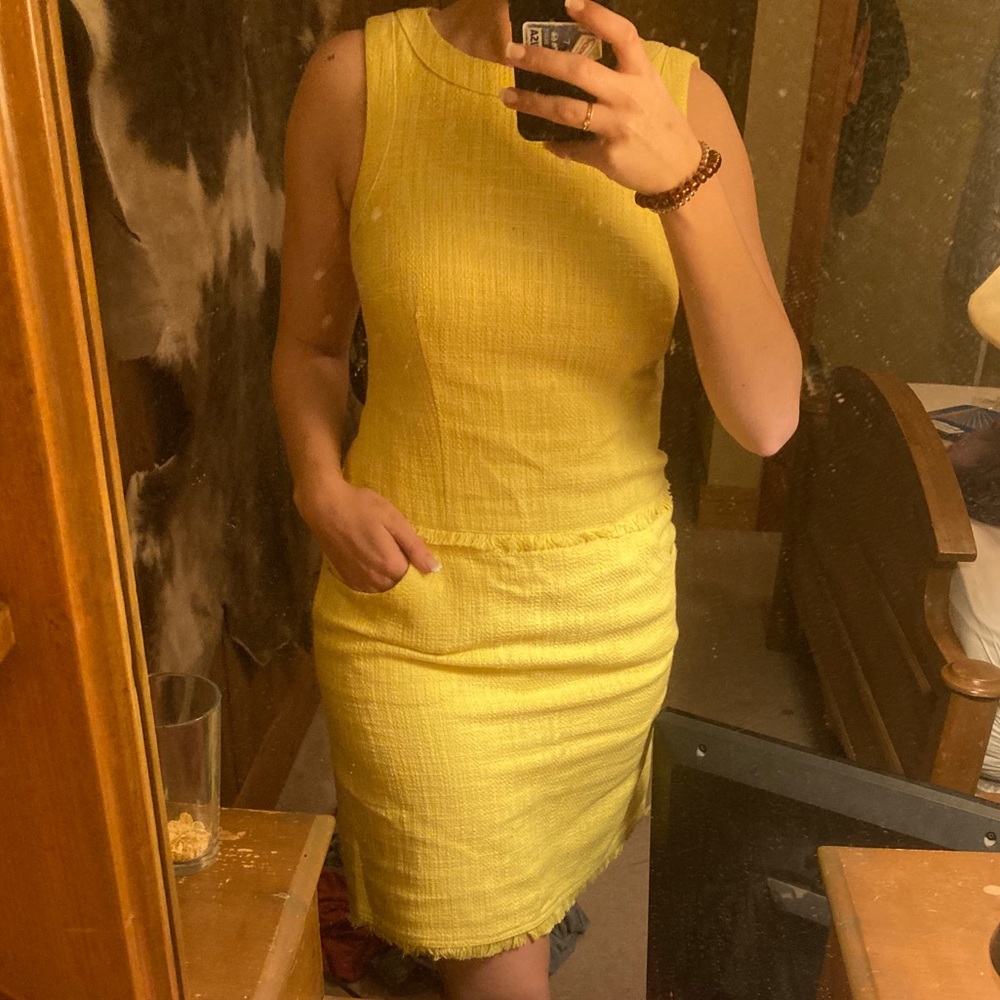 Calvin Klein yellow springs dress